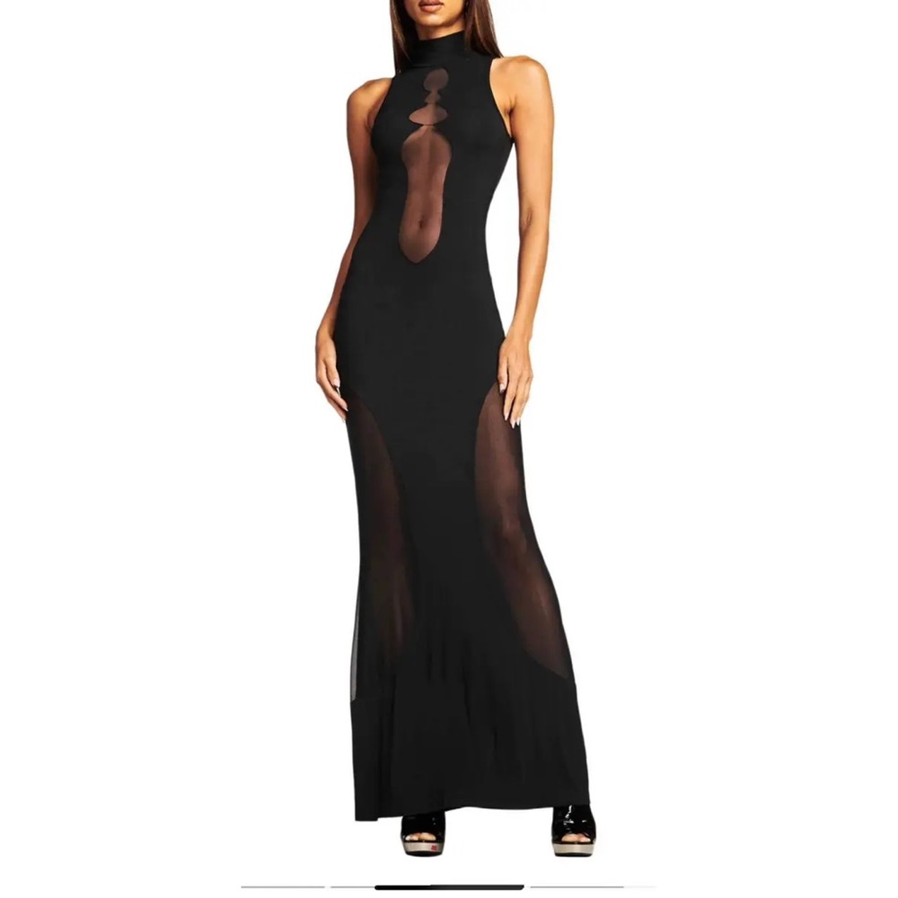 I.AM.GIA Fianna butterfly mesh maxi dress XS rare